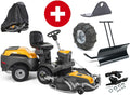 Stiga Park 500 WX 4WD frontmaaier met Combi Pro 110 Q Plus en winterpakket